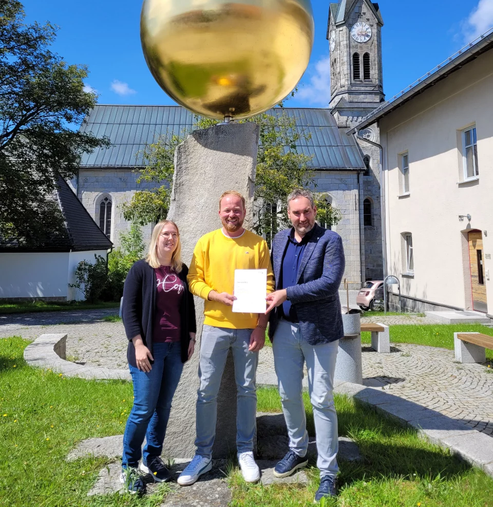 Überreichung der Auszeichnung